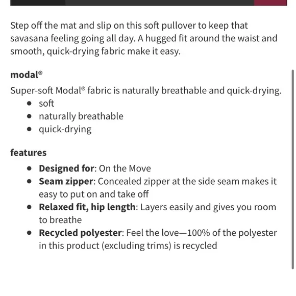 💚LULULEMON GATHERED WAIST CREW PULLOVER-GREEN TWILL-12💚 - Picture 12 of 16